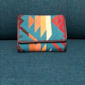 Blue Pendleton Trifold Wallet